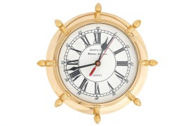 Rudder brass clock