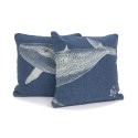 Set of 2 Whale cushions