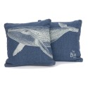 Set of 2 Whale cushions