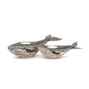 2 Whale candle holders