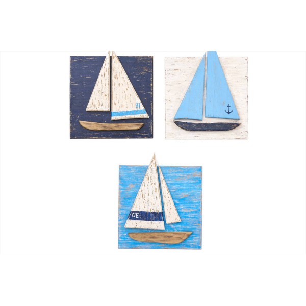 Lot de 3 tableaux marins