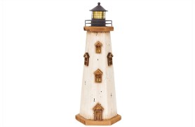 Wooden lighthouse with LED