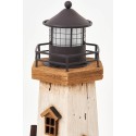 Wooden lighthouse with LED