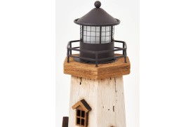 Wooden lighthouse with LED