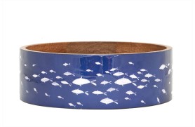 Enameled fish bowl