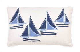 Sailboats cushion